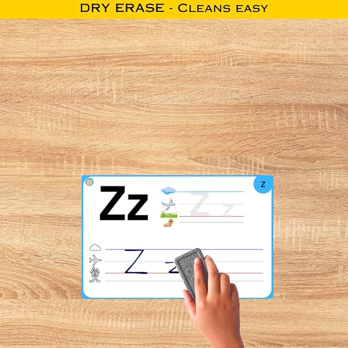 Dry Erase Alphabet Flash Cards with Dry Erase Marker Bundle
