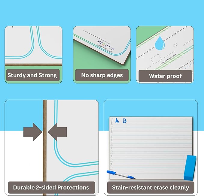 Kids Handwriting Practice Board (Double-Sided Dry Erase)