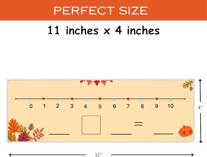 26 Packs Dry Erase Number Line Boards Cards (Rainbow Deck)