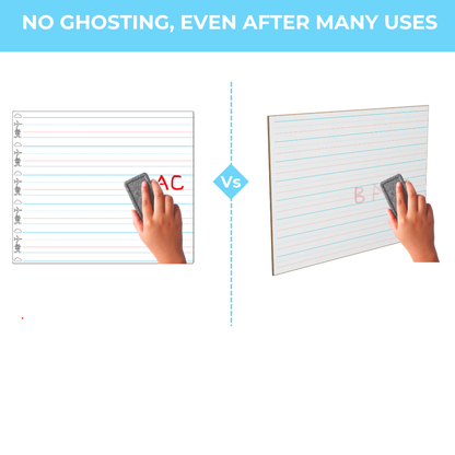 Kindergarten Lined Dry Erase Whiteboards 6 Pack